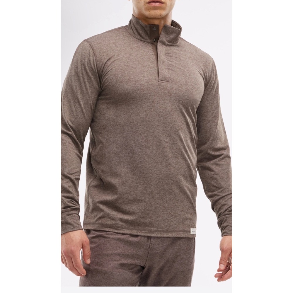 Peloton DreamBlend Classic Fit‎ SNP Placket 412 Shirt Mens L Brown